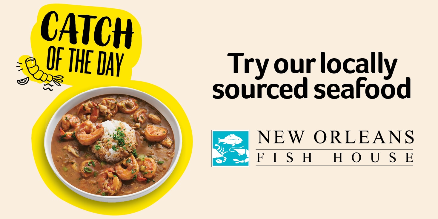Try our locally sourced seafood - New Orleans Fish House